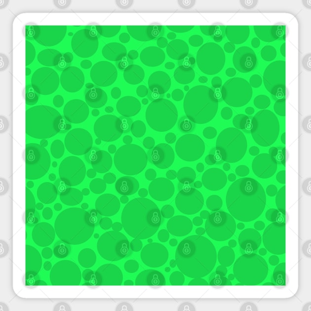 green bubbles Magnet by persa